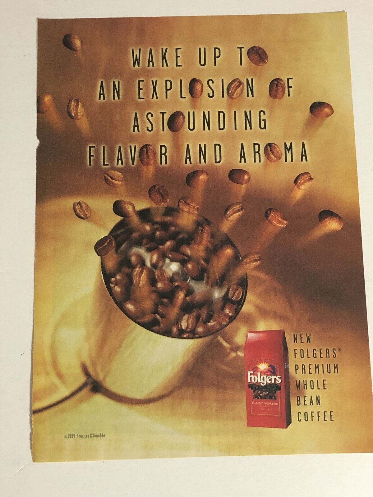 1999 Folgers Coffee vintage Print Ad pa7