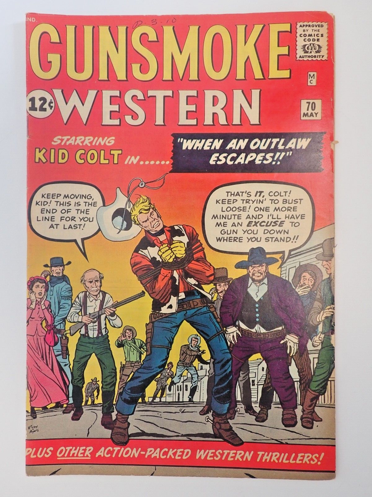 1962 Gunsmoke Western # 70 Marvel Comics Silver Age