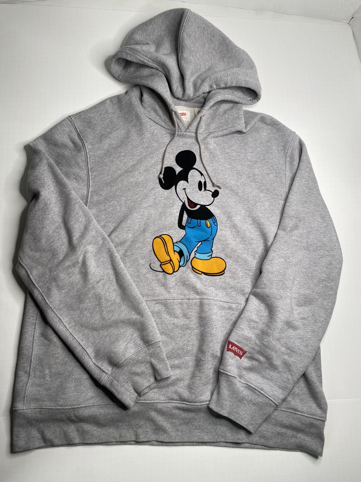 Levi’s X Disney Mickey Mouse Pants LTD ED 90th Birthday Gray Hoodie XXL