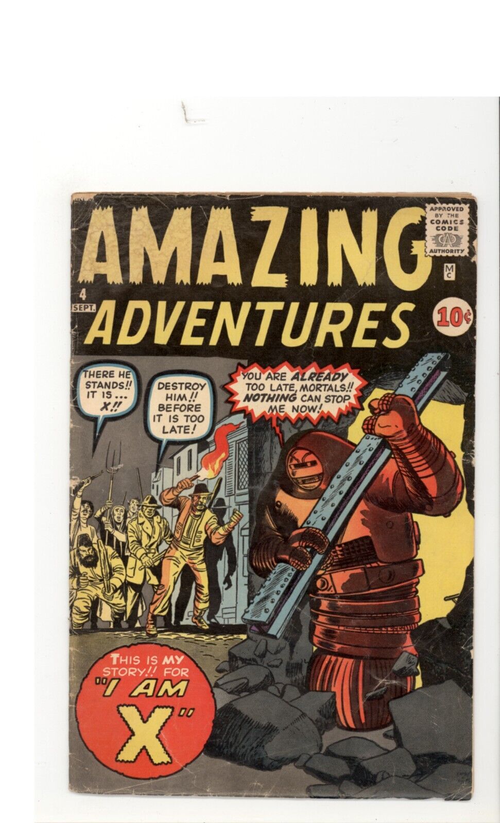 Amazing Adventures #4 G/VG Kirby Art 1st App. Robot X  1961