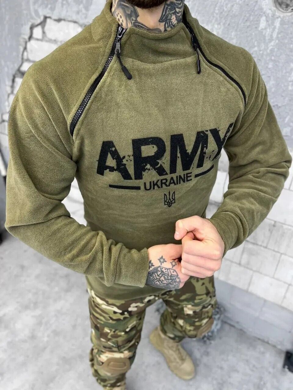 Men\'s fleece jacket. Tactical fleece of the Ukrainian Armed Forces. \