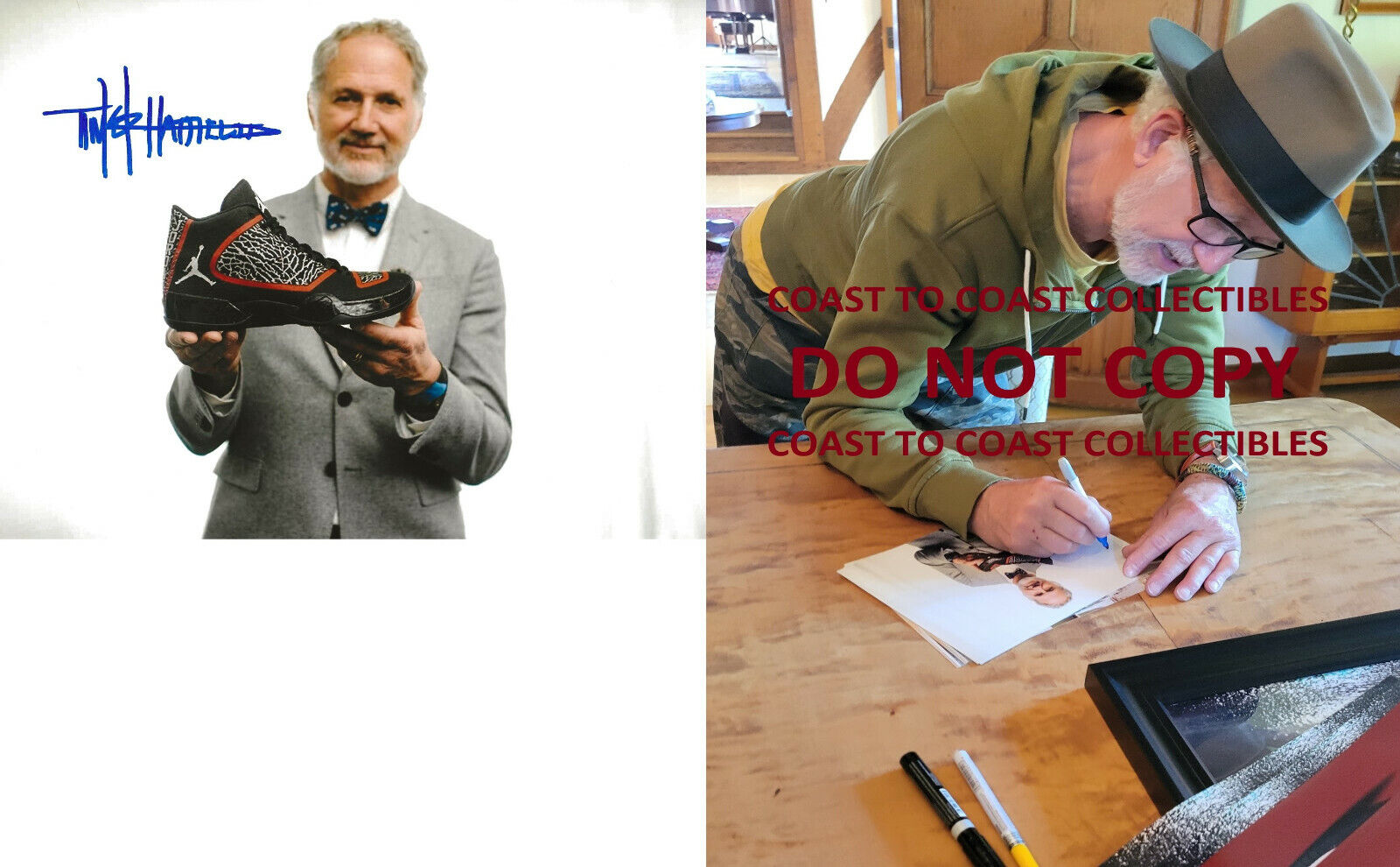 Tinker Hatfield Nike Air Jordan designer signed 8x10 photo COA exact proof