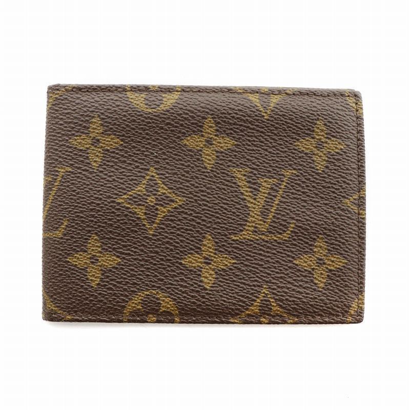 Louis Vuitton Pass Case Card Monogram Pvc Leather Brown Gy11 /Mq Men\'S
