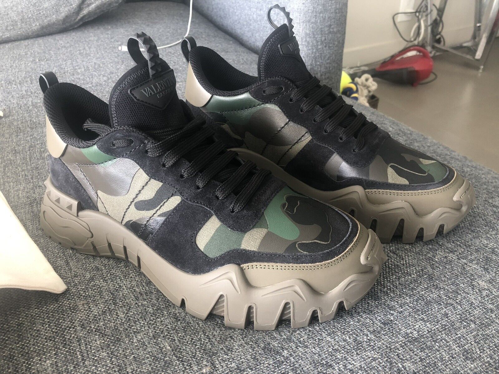 Valentino Camouflage Rockrunner Plus Sneakers
