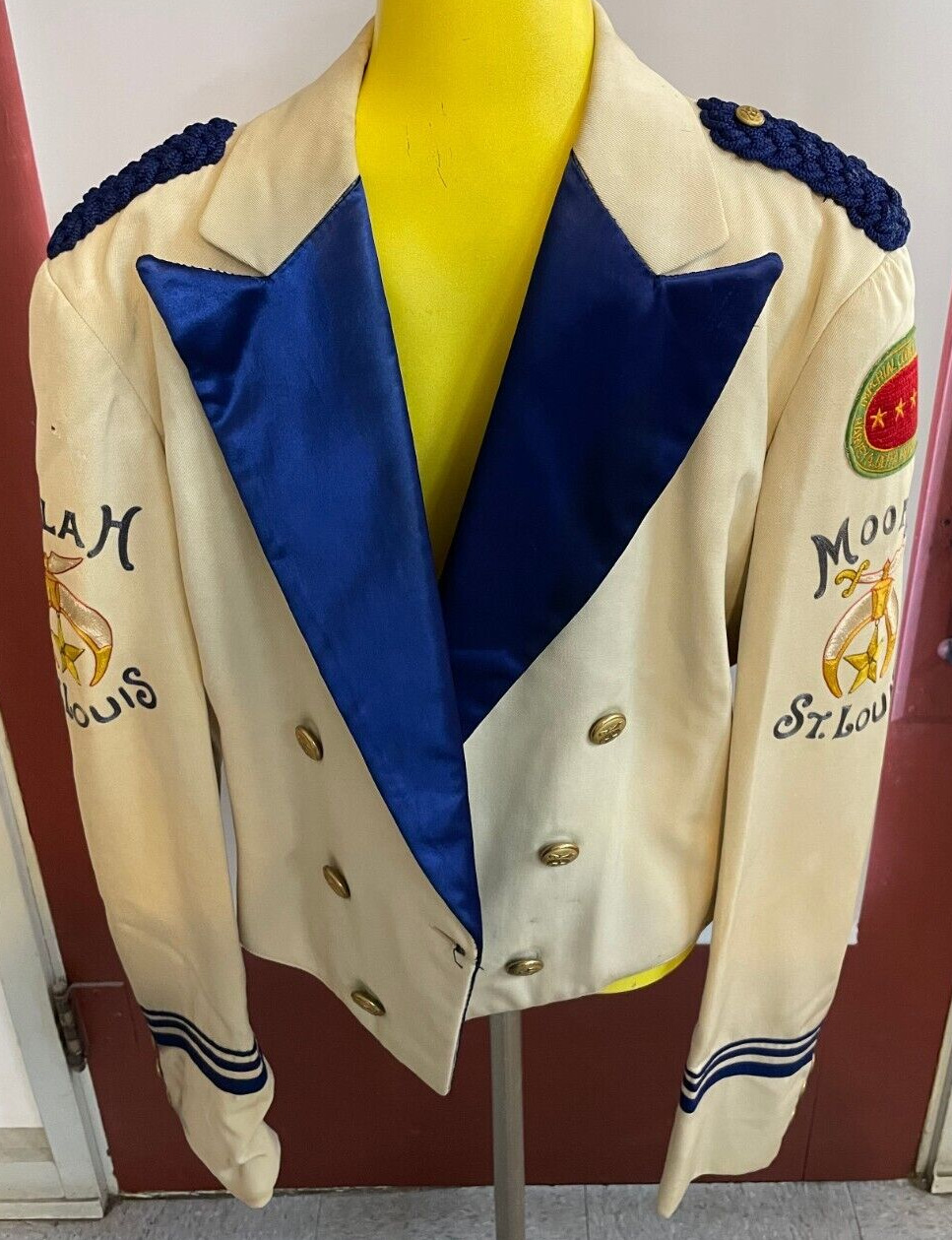 1953 Moolah Shriners St Louis Imperial Council Formal Jacket Harvey Beffa Rare