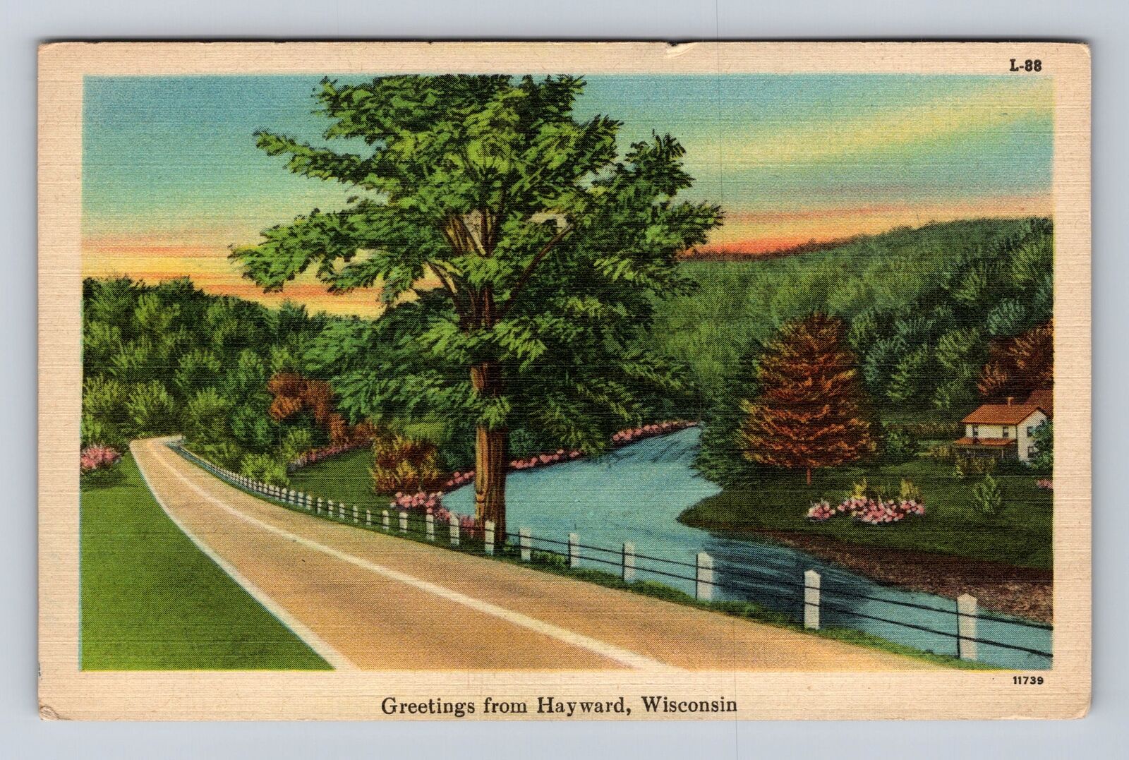 Hayward WI-Wisconsin, General Greetings, Antique, Vintage Souvenir Postcard