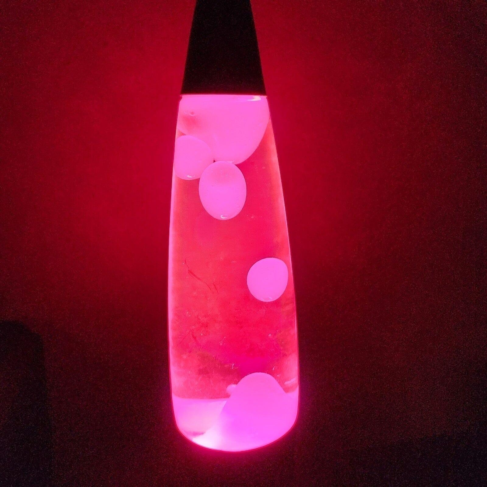Vintage Lava Lamp Red Pink 16” Tested Includes New Bulb