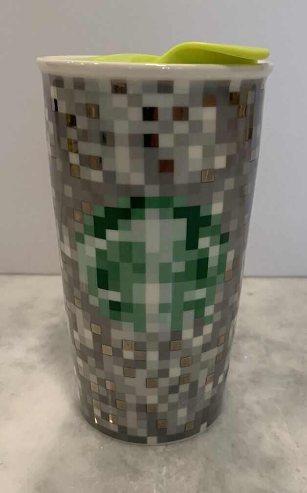 Starbucks Limited Rodarte Ceramic Pixel Tumbler Travel Mug 12 oz Cup 2012 Roblox
