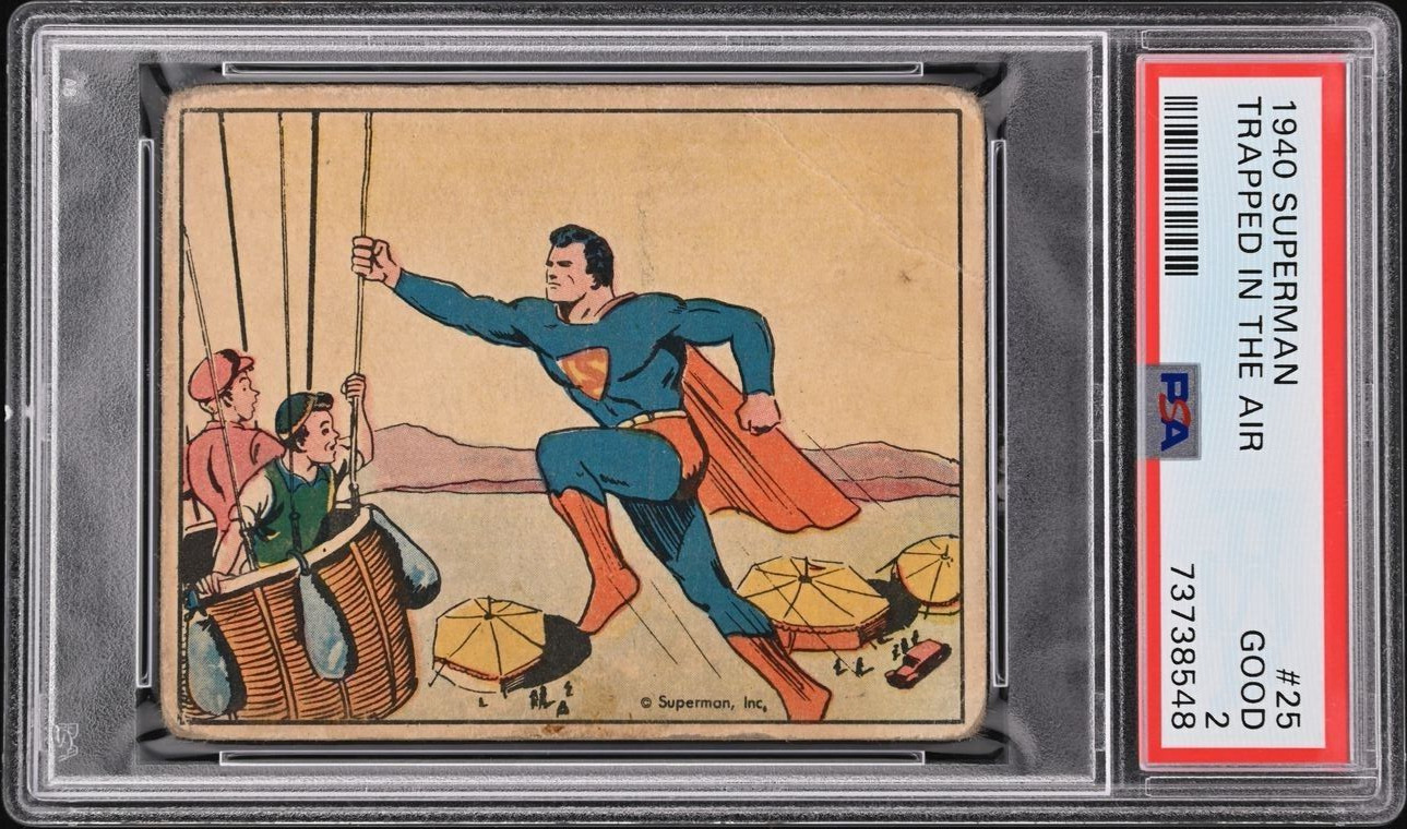 1940 Superman #25 Trapped In The Air PSA 2