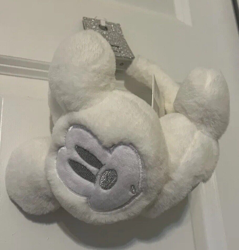 Forever 21 Disney Mickey Mouse Ear Muffs White New With tag