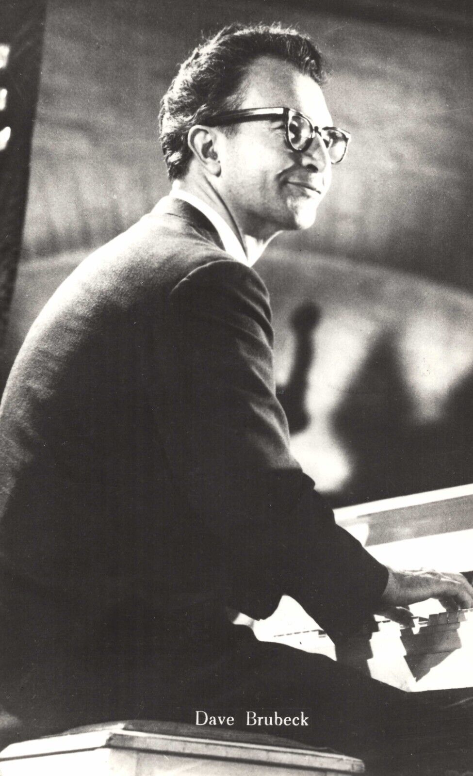 Dave Brubeck Jazz Musician on Piano Vintage Foreign Postcard