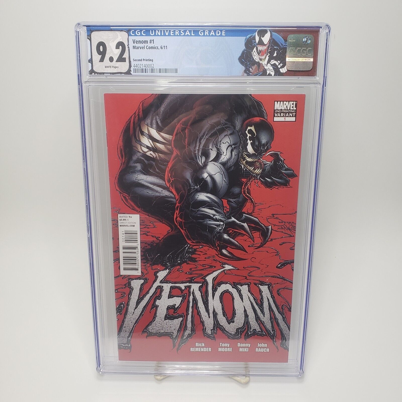 Venom #1 2011 Second Print [CGC 9.2]