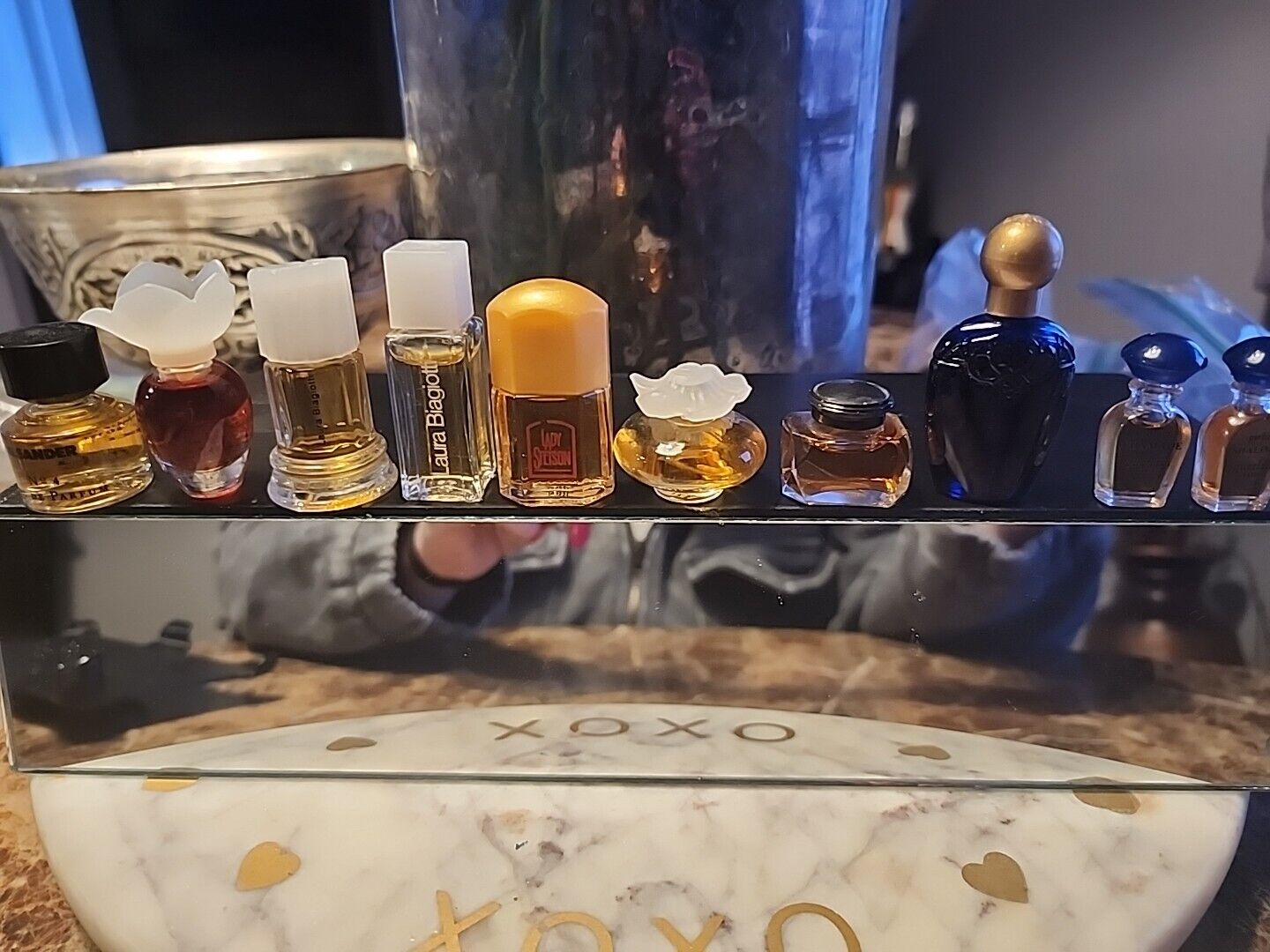 Vintage Mini  Perfume Lot: Jill Sander, Nina Ricci, Shalimar, Biagiotti, Rykel