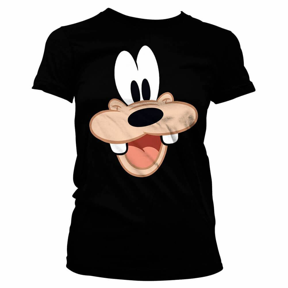 Women's Disney Goofy Face Up Back Fitted T-Shirt