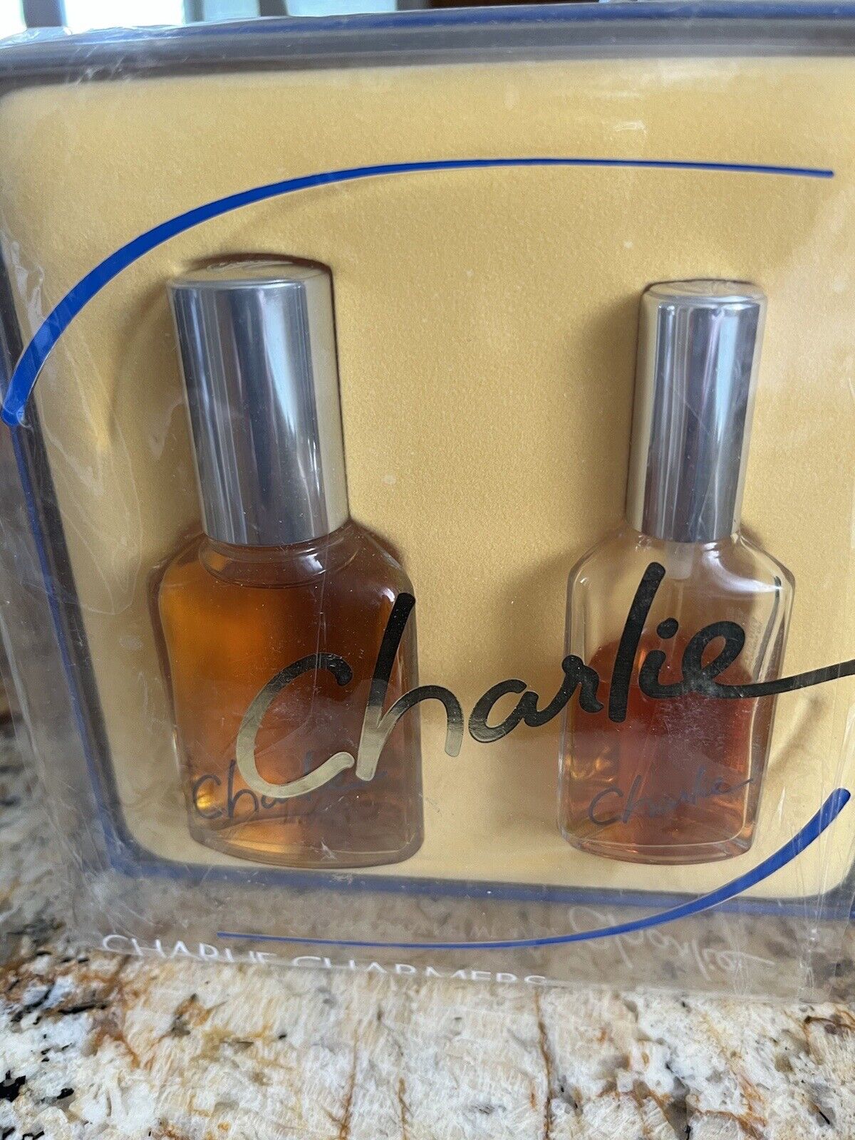 Vintage Revlon Perfume Charlie Charmers Gift Set Spray .47oz Cologne 1oz
