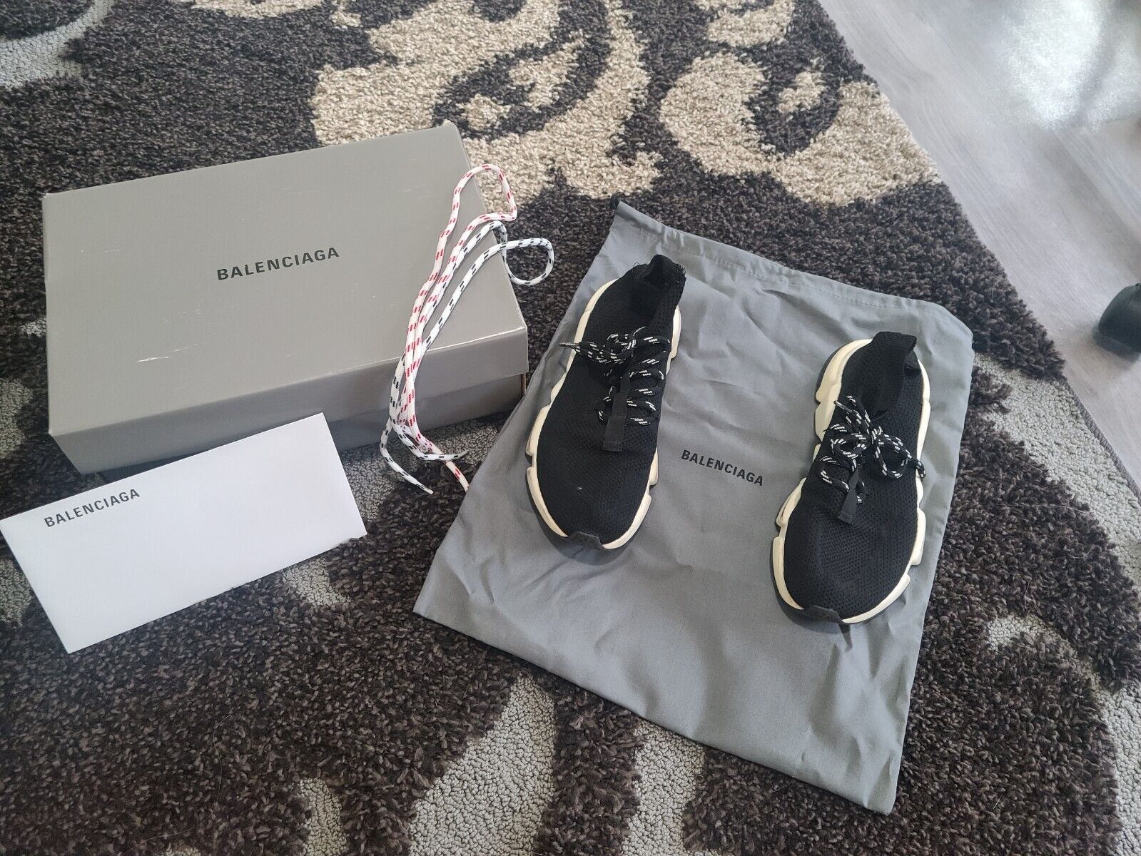 Balenciaga Speed Laceup. Size 38. Used good condition. Black 