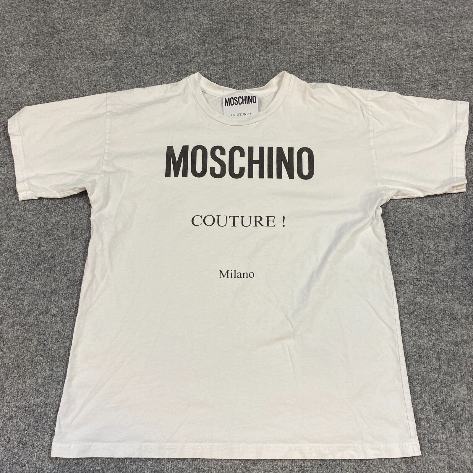 Moschino Couture T-shirt S White Spellout