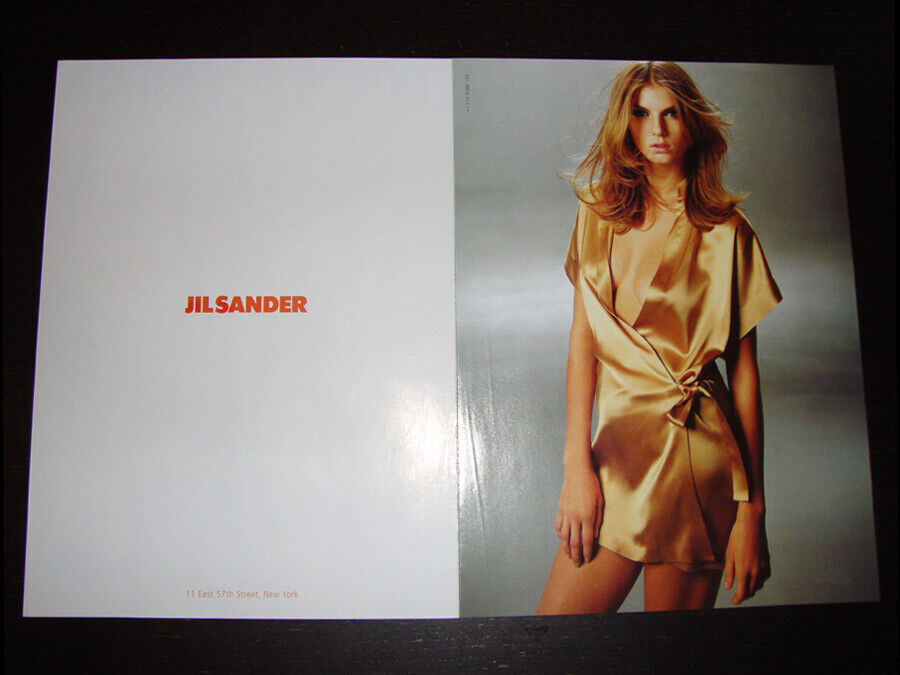 JIL SANDER 2-Page Magazine PRINT AD Spring 2003 ANGELA LINDVALL richard avedon