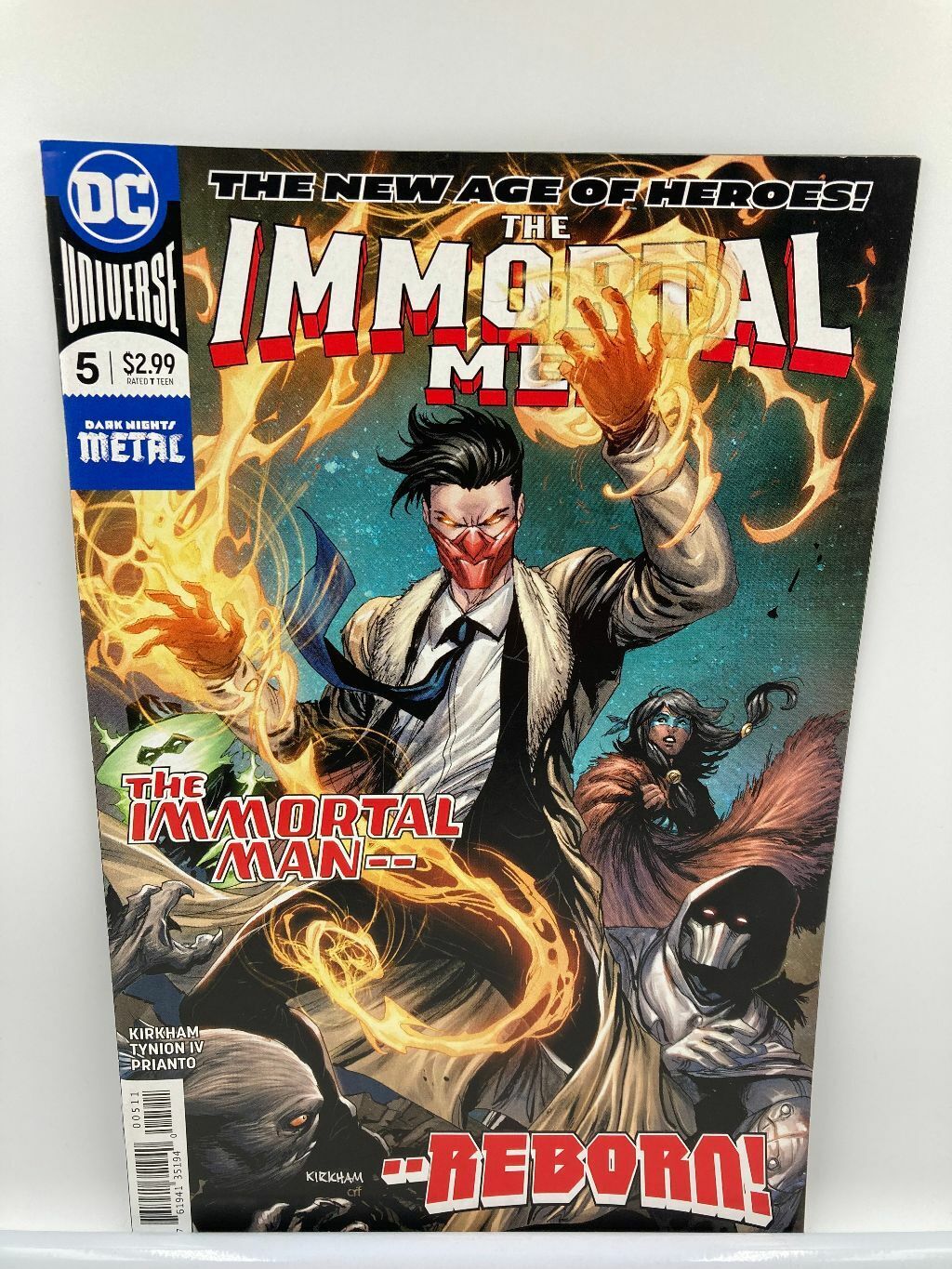 2018 DC Comics The New Age of Heroes Immortal Men #5 Man Reborn