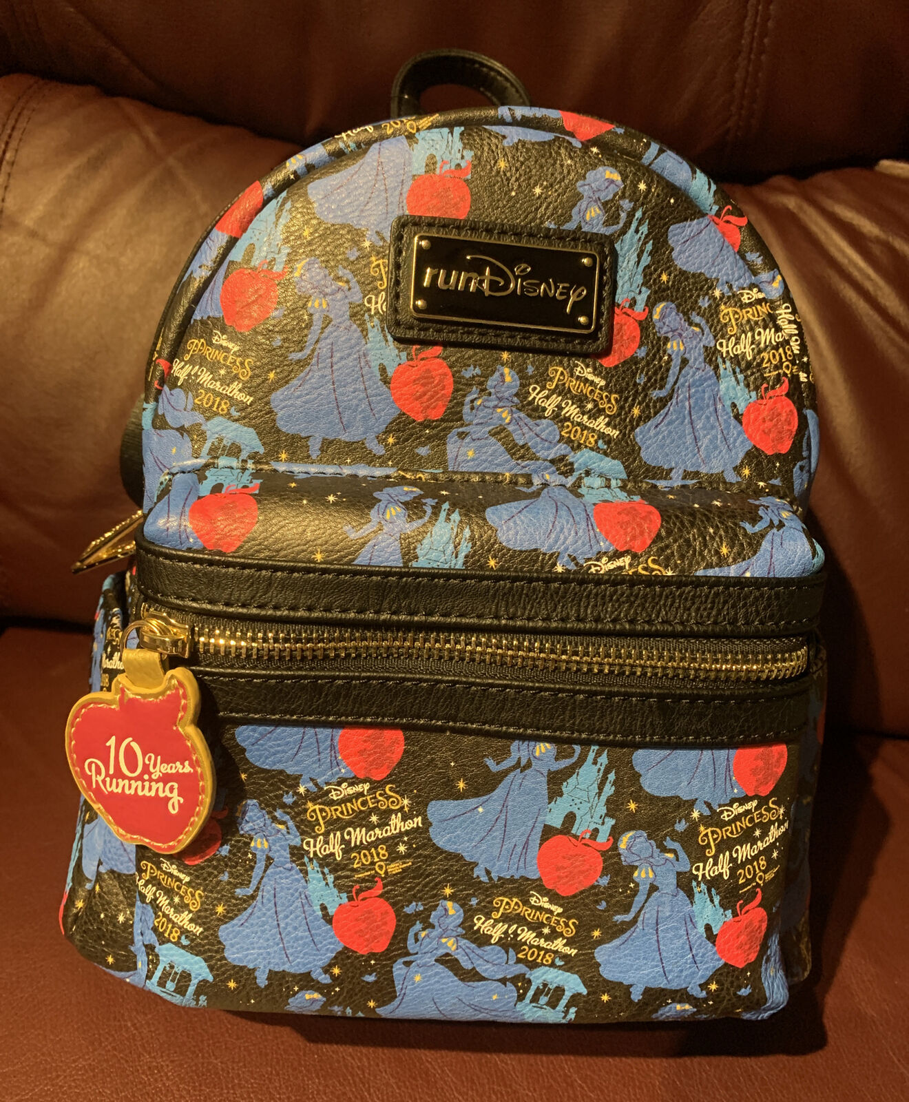 2018 RARE Loungefly Run Disney Princess Half Marathon Mini Backpack Loungefly