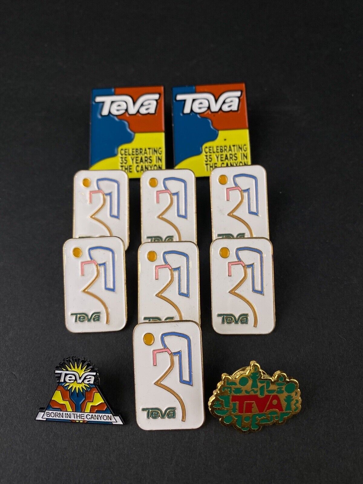 Teva Footwear Shoes Pin Badge Born In The Canyon Celebrating 35 Years Lot of 11
