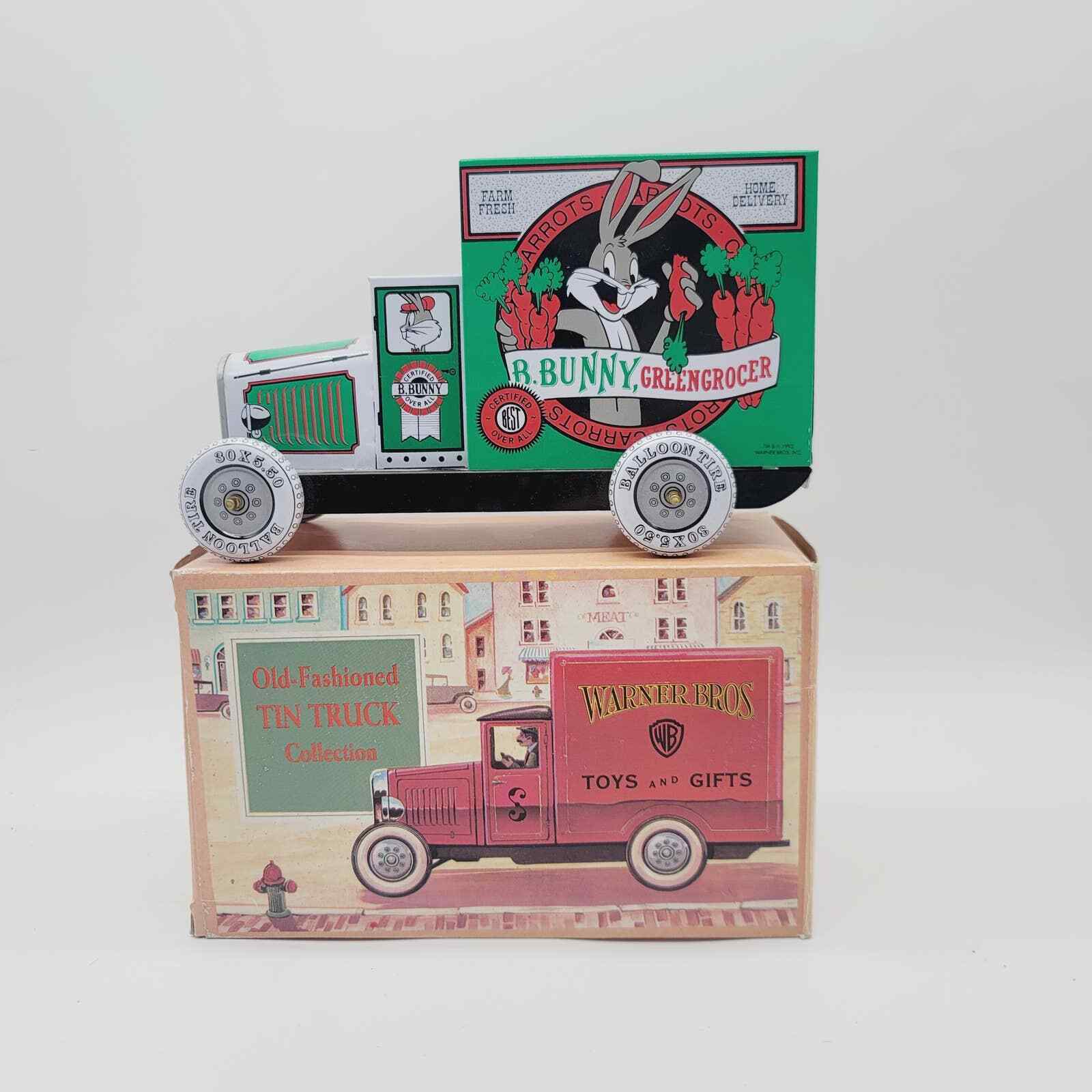 Warner Bros. Old fashioned tin truck  Bugs Bunny Green Grocers truck