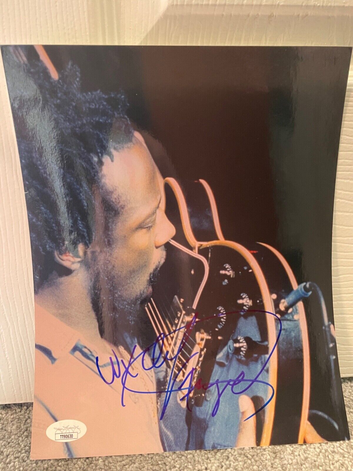 Wyclef Jean signed JSA COA 8x10 Fugees Pras Lauryn Hill psa bas 