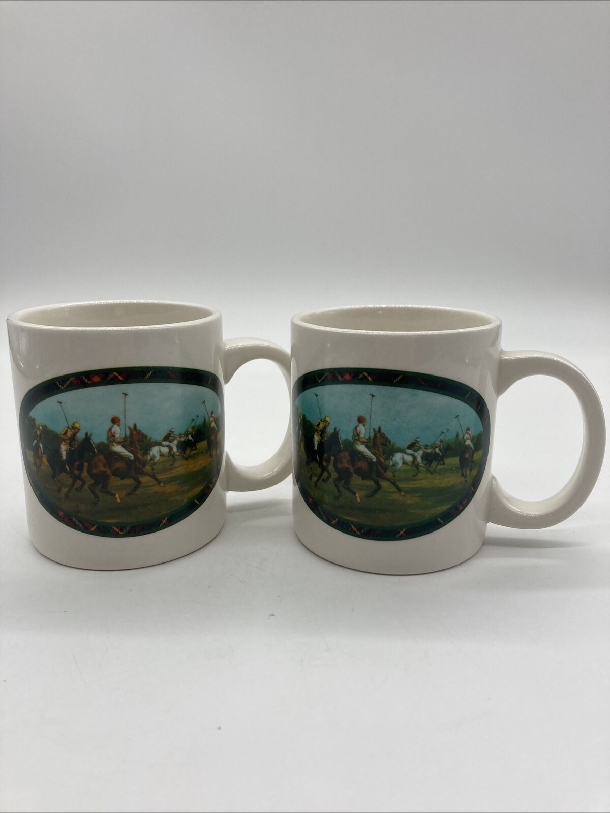 Polo Ralph Lauren Vintage 1978 Polo Player Coffee Mugs Limited Edition Set Of 2