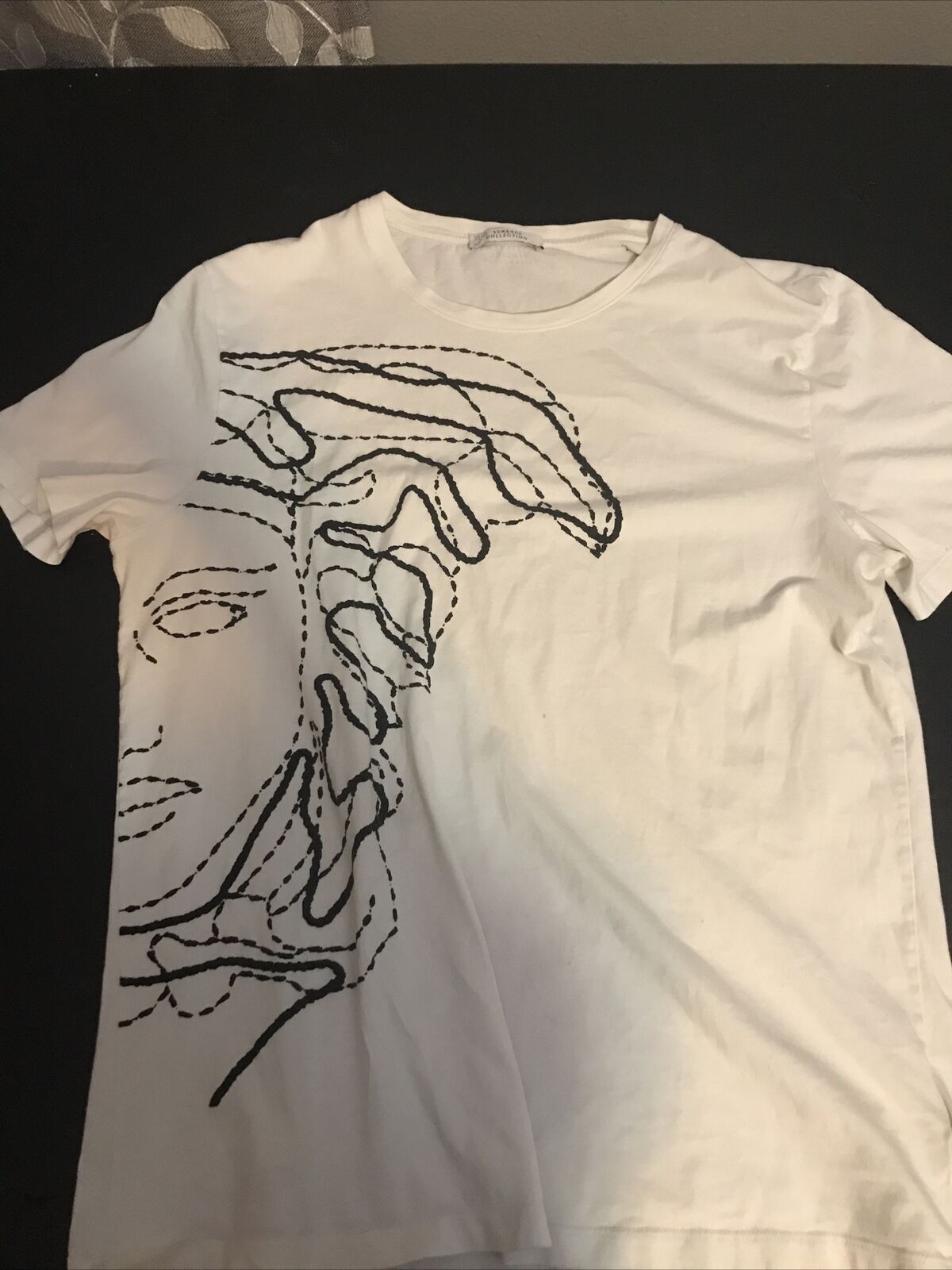 versace medusa tee white size small authentic