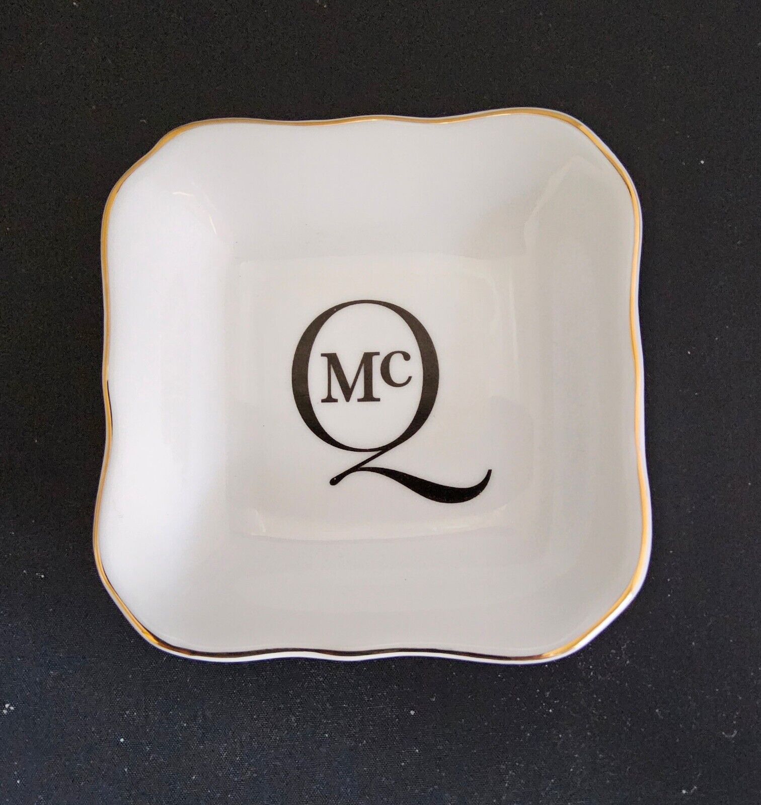 McQ 3.5 INCHES  SQUARE TRINKET/RING PLATE