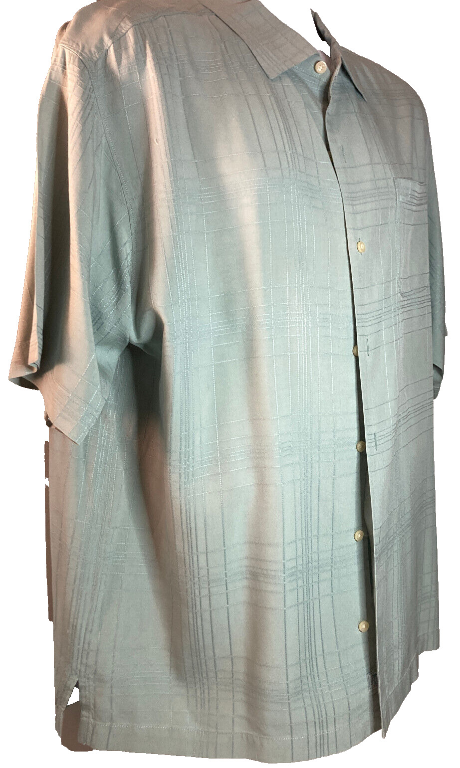 Tommy Bahama Men's 100% Silk Short Sleeve , Front Pocket Aloha/Camp Shirt   XL