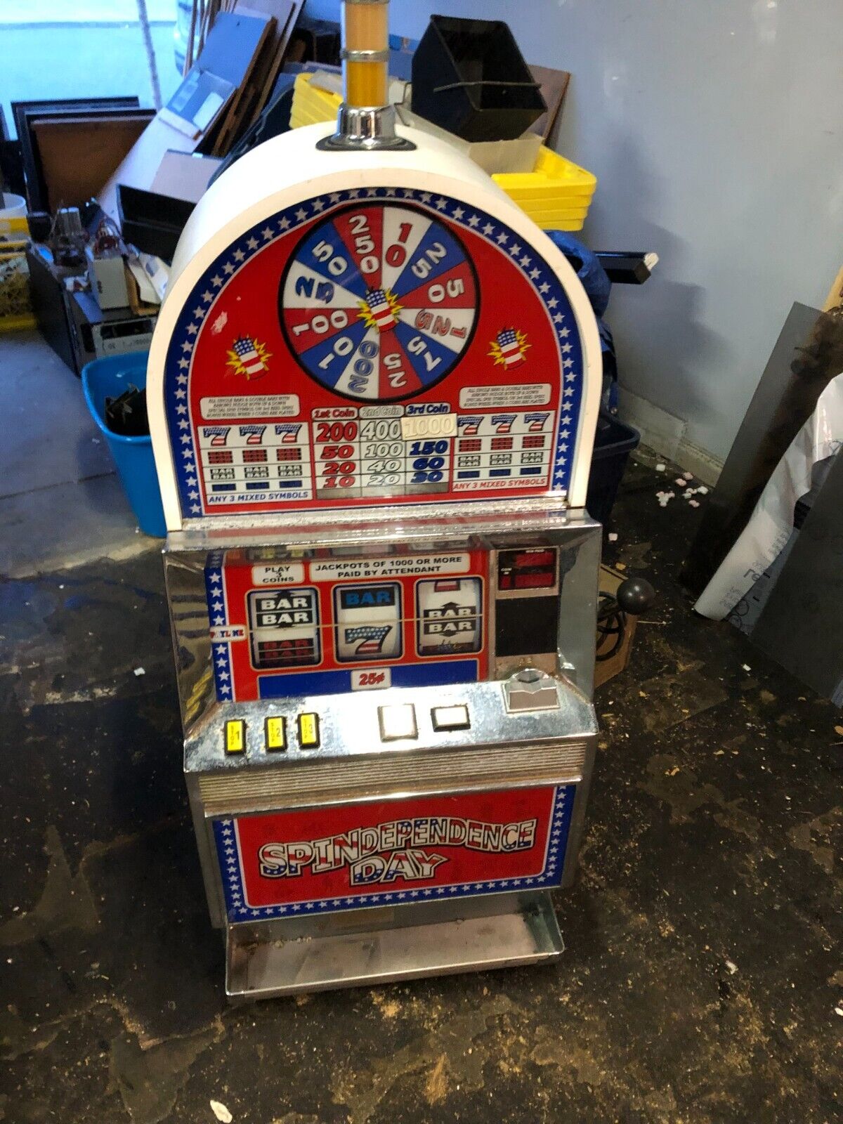 Vintage BALLY Spindependence slot machine project