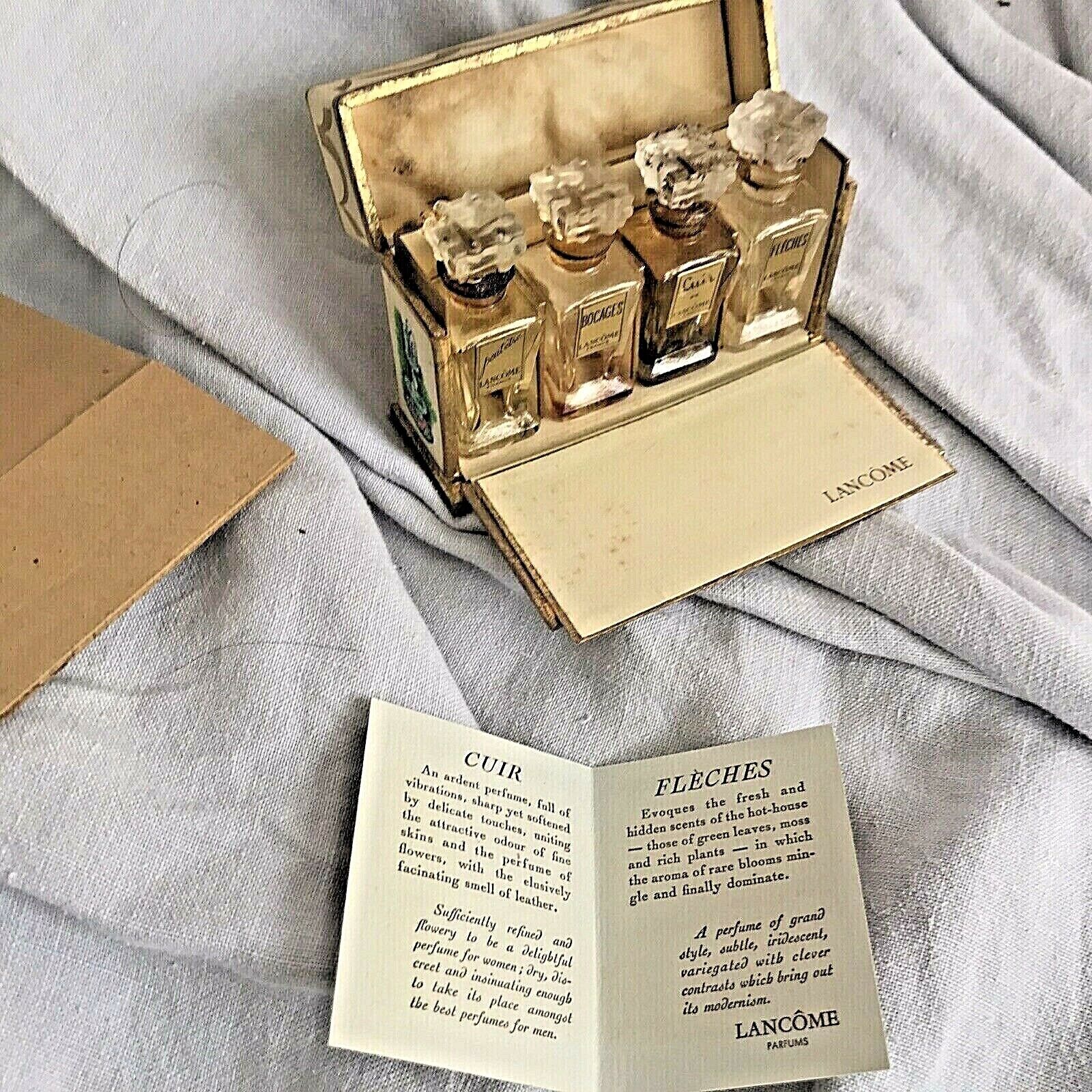 Vintage LANCOME Miniature Perfume Bocages Cuir Fleches Peut-Etre in Box 