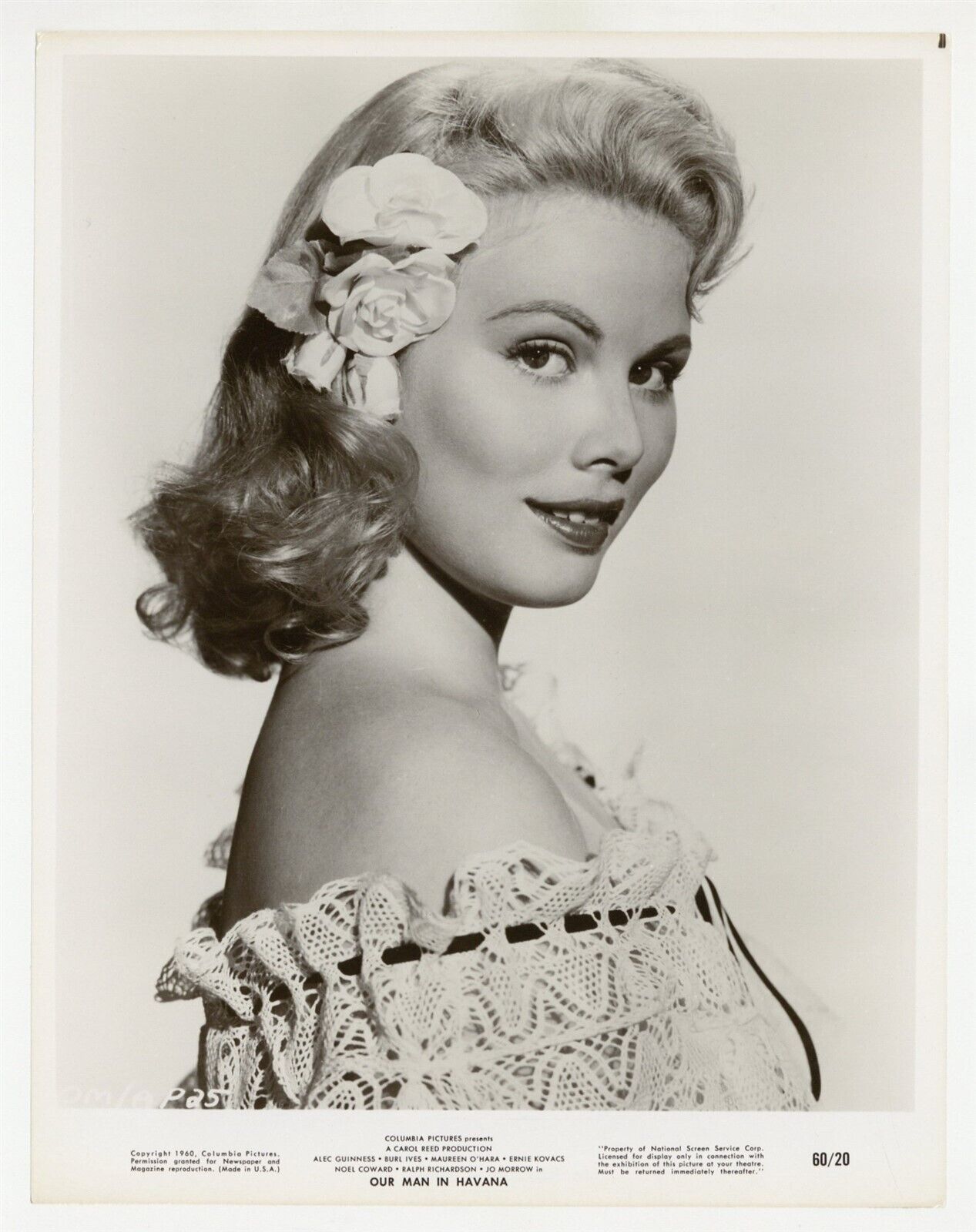 Jo Morrow 1960 Original Hollywood Studio Glamour Portrait Photo Actress 9838
