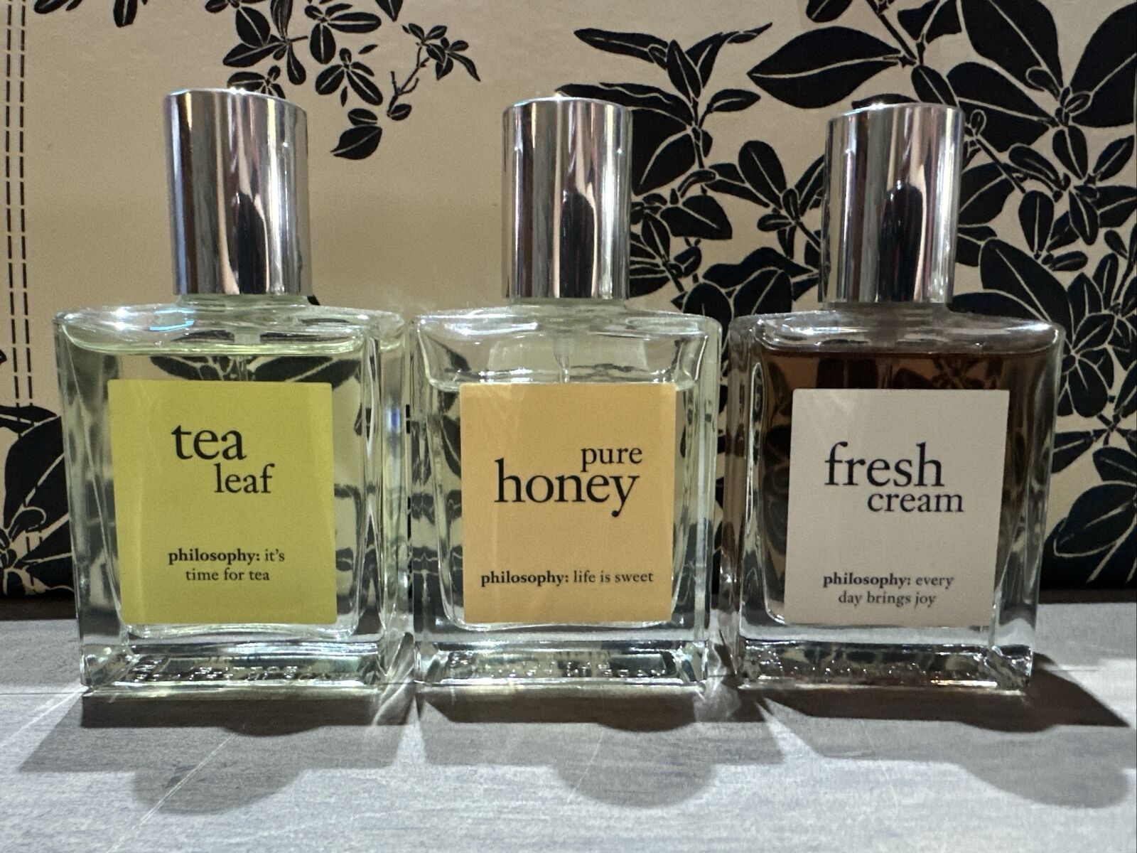 Philosophy The Tea Party- Pure Honey,Tea Leaf & Fresh Cream 1 oz each-RARE-
