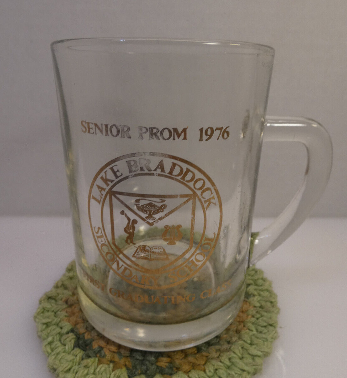 Lake Braddock Secondary School Senior Prom 1976 Commemorative Glass Mug