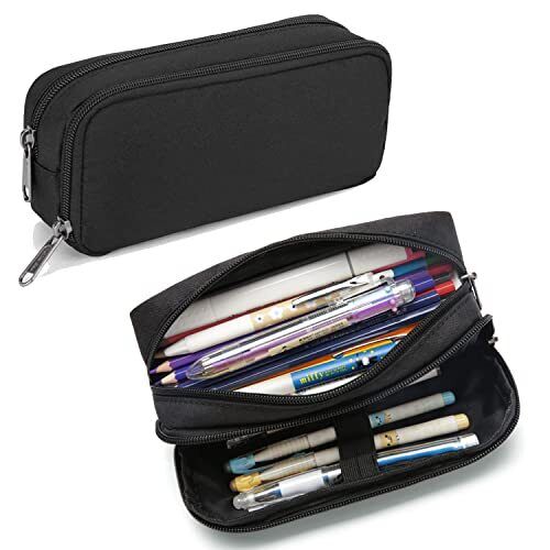 Pencil Case Large Capacity Pencil Pouch Aesthetic Pen Bag Office Stationery O...