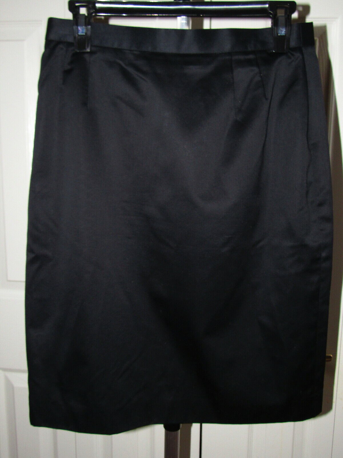 Escada Margaretha Ley Black Cotton Straight Pencil Skirt size 38