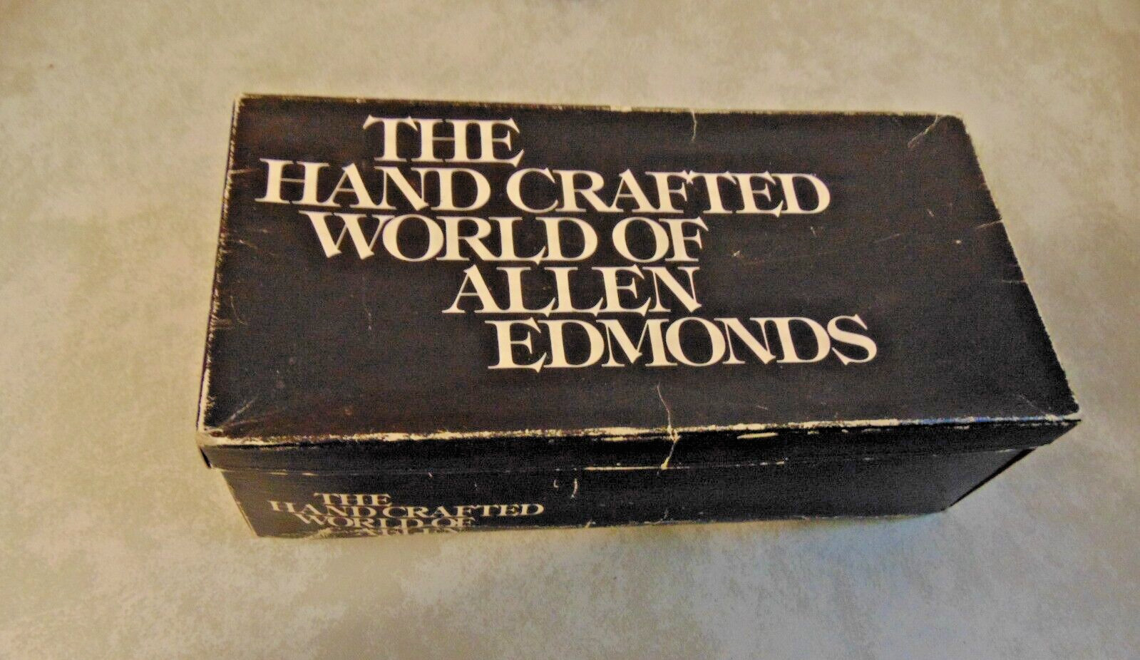 Vintage The Handcrafted World of Allen Edmonds Shoe Box B6215 McCallister Black