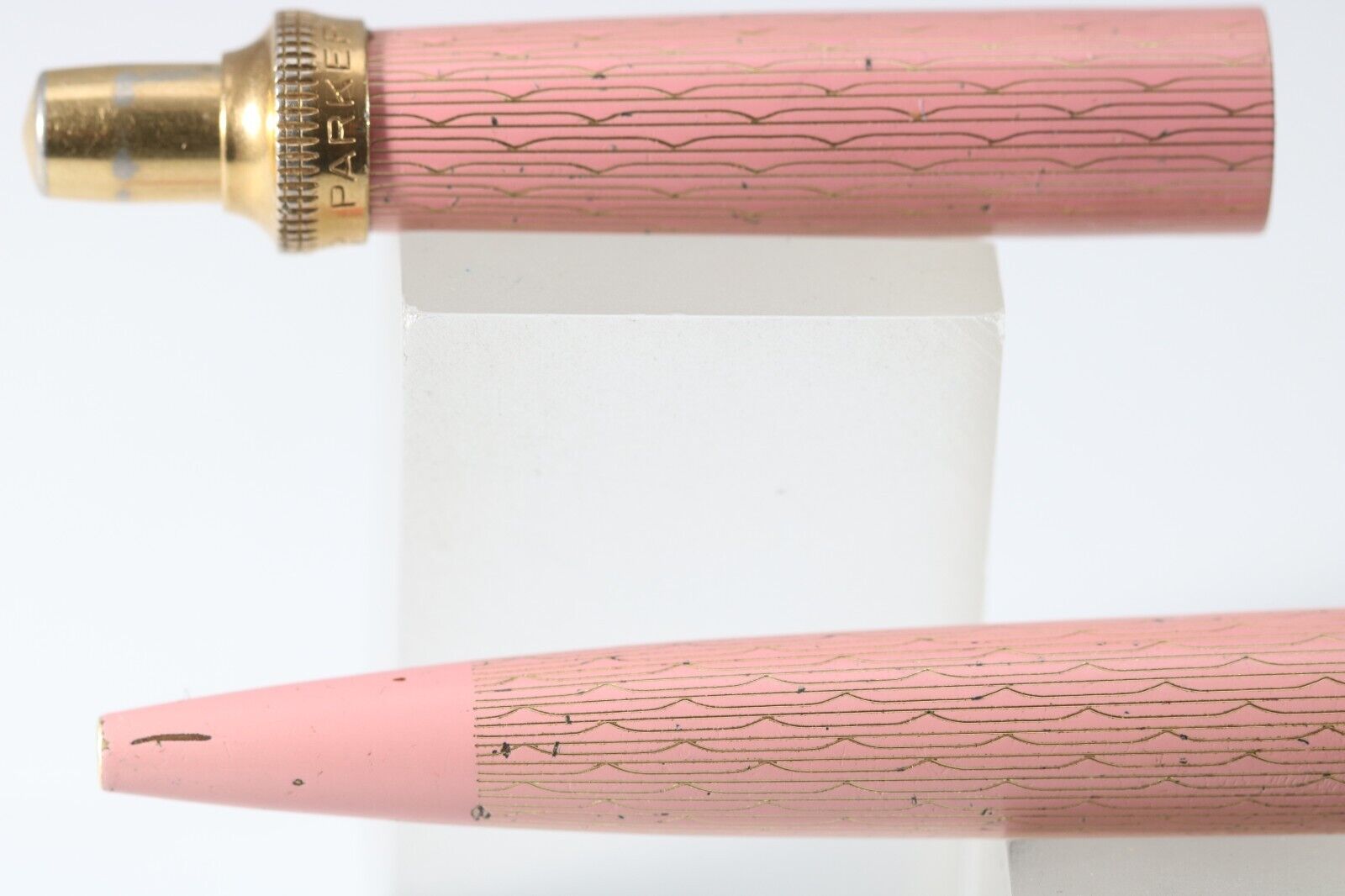 Vintage (c1958) Parker Princess Jotter Pink Enamelled Ballpoint Pen