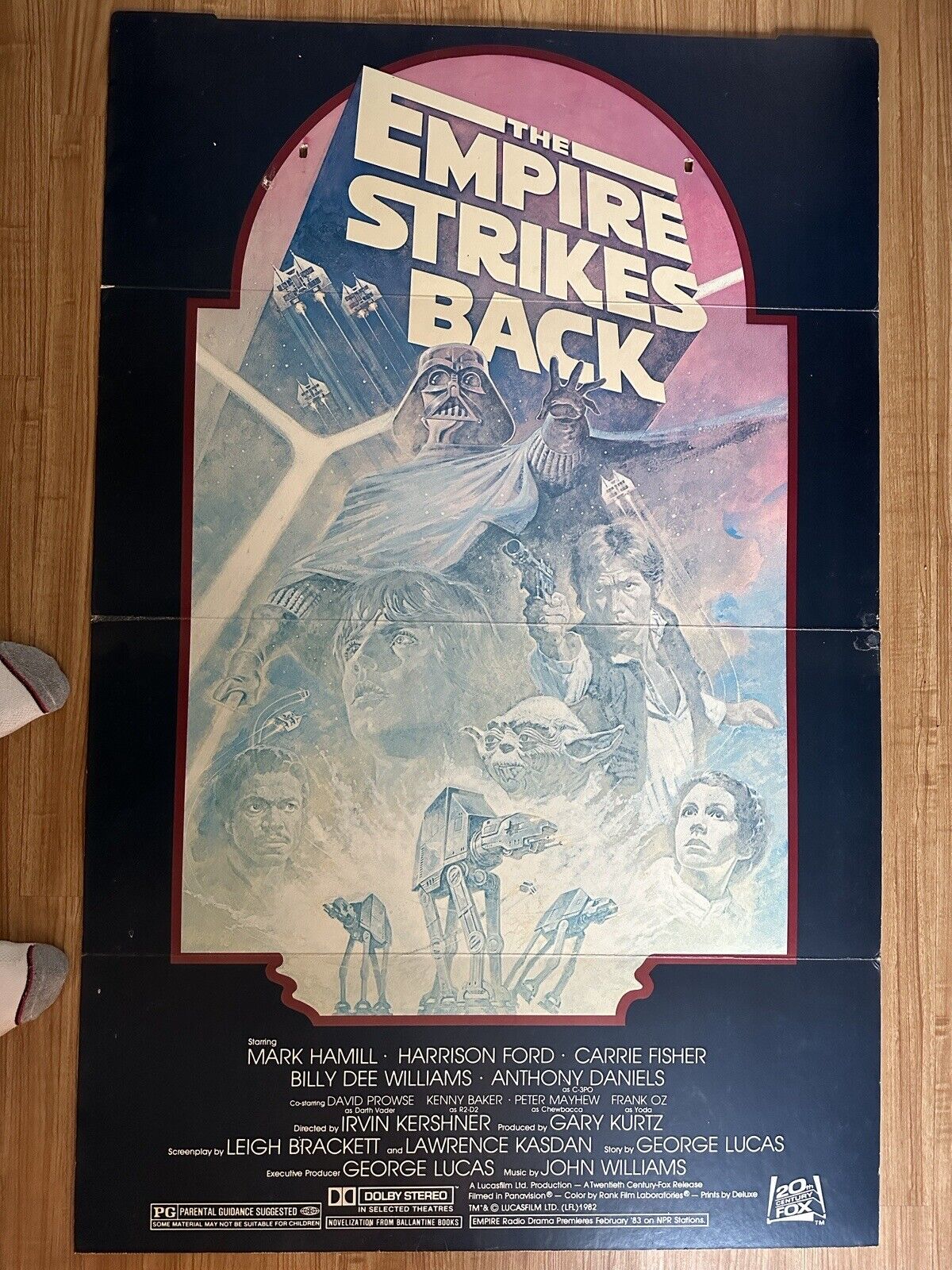 RARE Original 1982 Star Wars EMPIRE STRIKES BACK Standee Standup Theater display