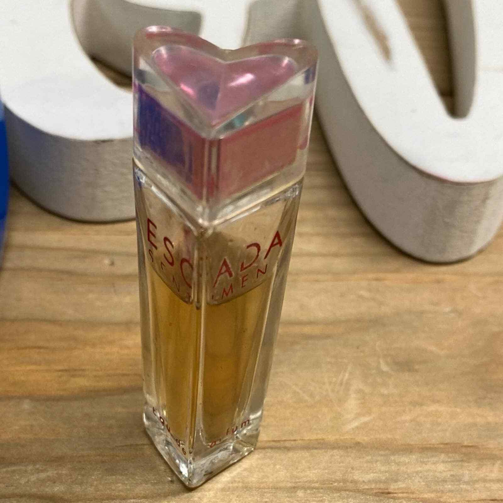 Vintage Escada for him Eau de Parfum Mini Miniature figural Bottle Heart Shape