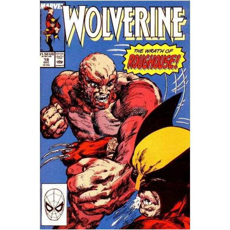 Wolverine (1988 series) #18 in Near Mint minus condition. Marvel comics [v{