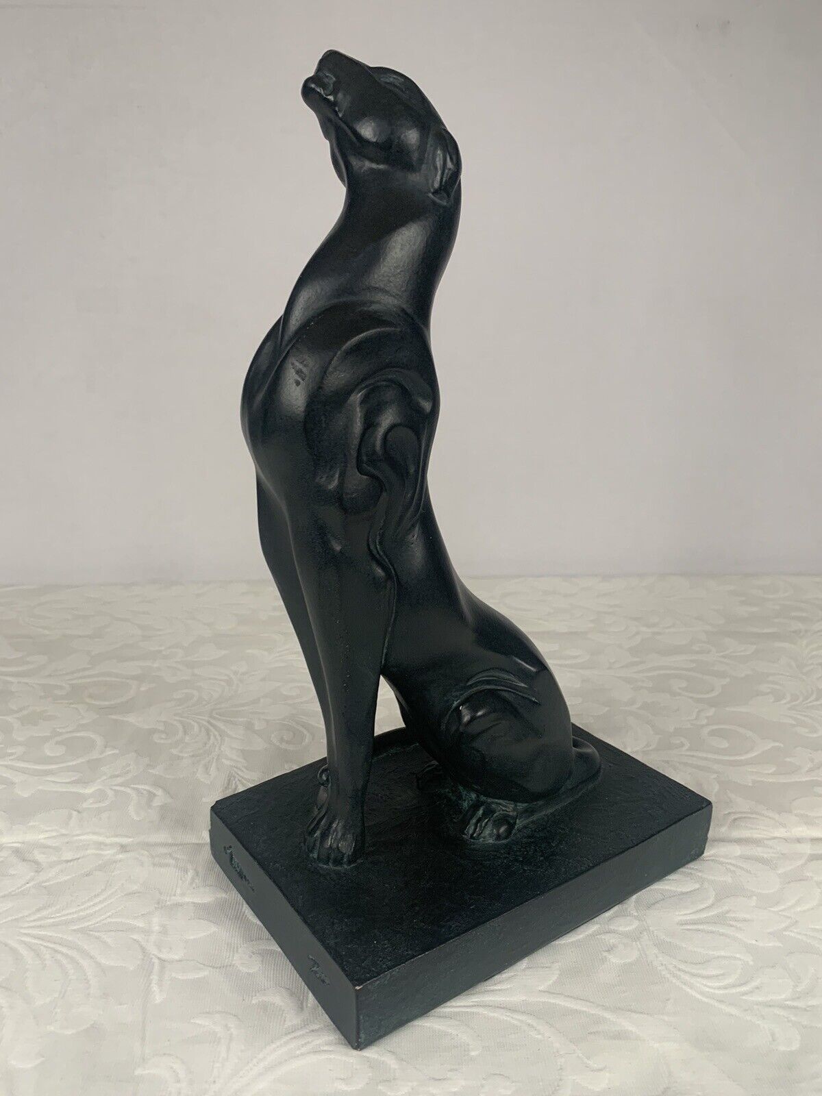 Vintage 1996 Austin Sculpture Black Jaguar Panther Puma Alexander Daniel CHIPPED