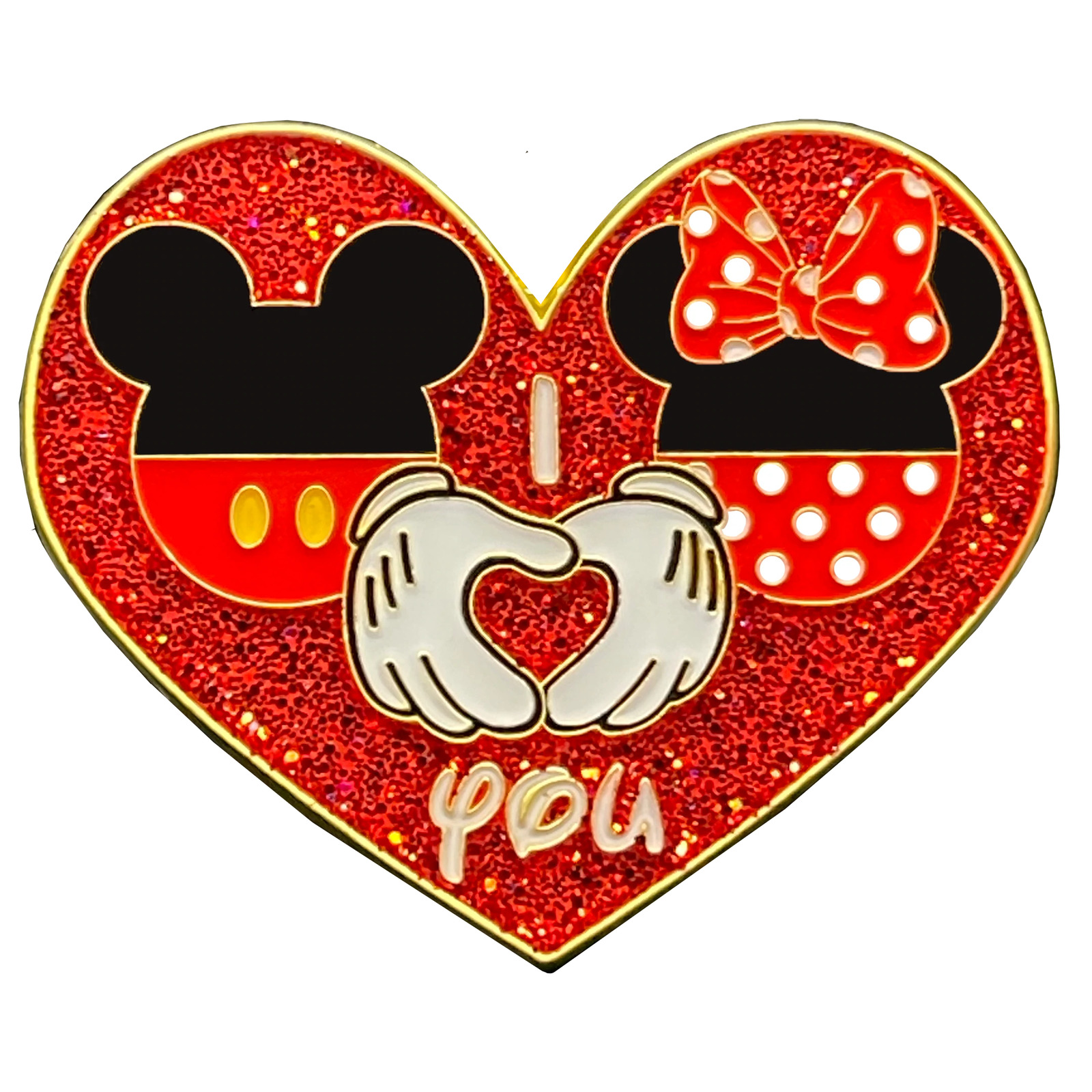 EL8-017 I Love You Mouse Pin inspired by Mickey