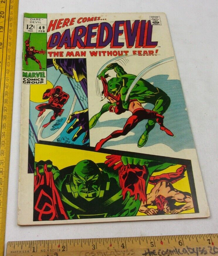 Daredevil #49 F+ comic book 1960s silver age 1st Star Saxon and the Plastoid