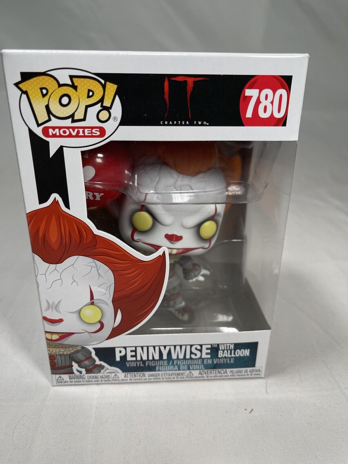 Funko POP It Chapter 2 #780 Pennywise W/Balloon RARE I Love Derry