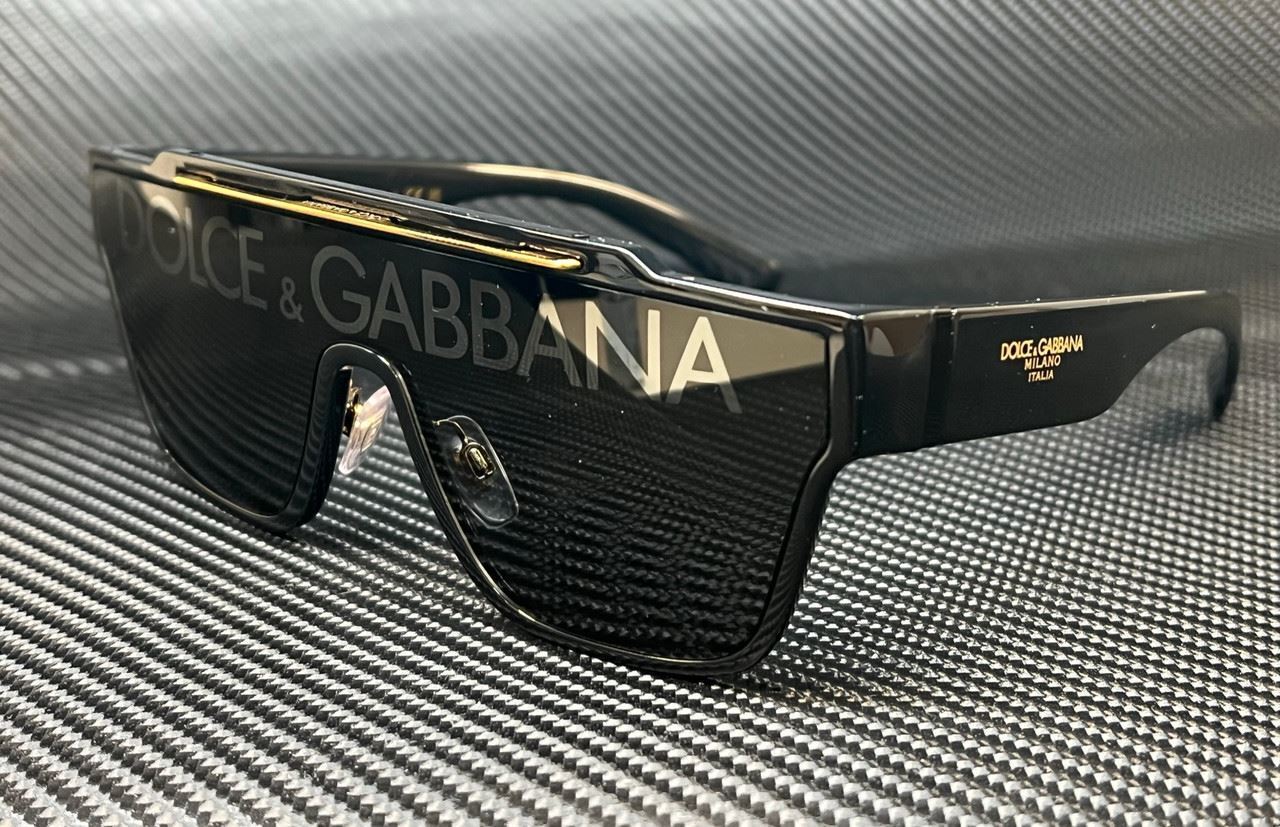 DOLCE & GABBANA DG6125 501 M Black Grey Men\'s 60 mm Sunglasses