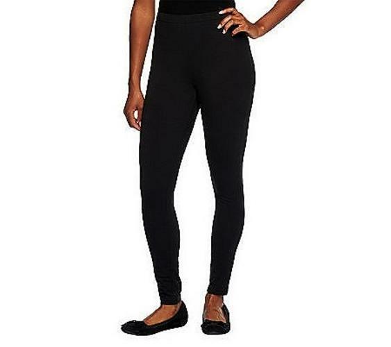 Women with Control Skinny Tall Fit Pull-On Knit Leggings(Black, LT) A235955