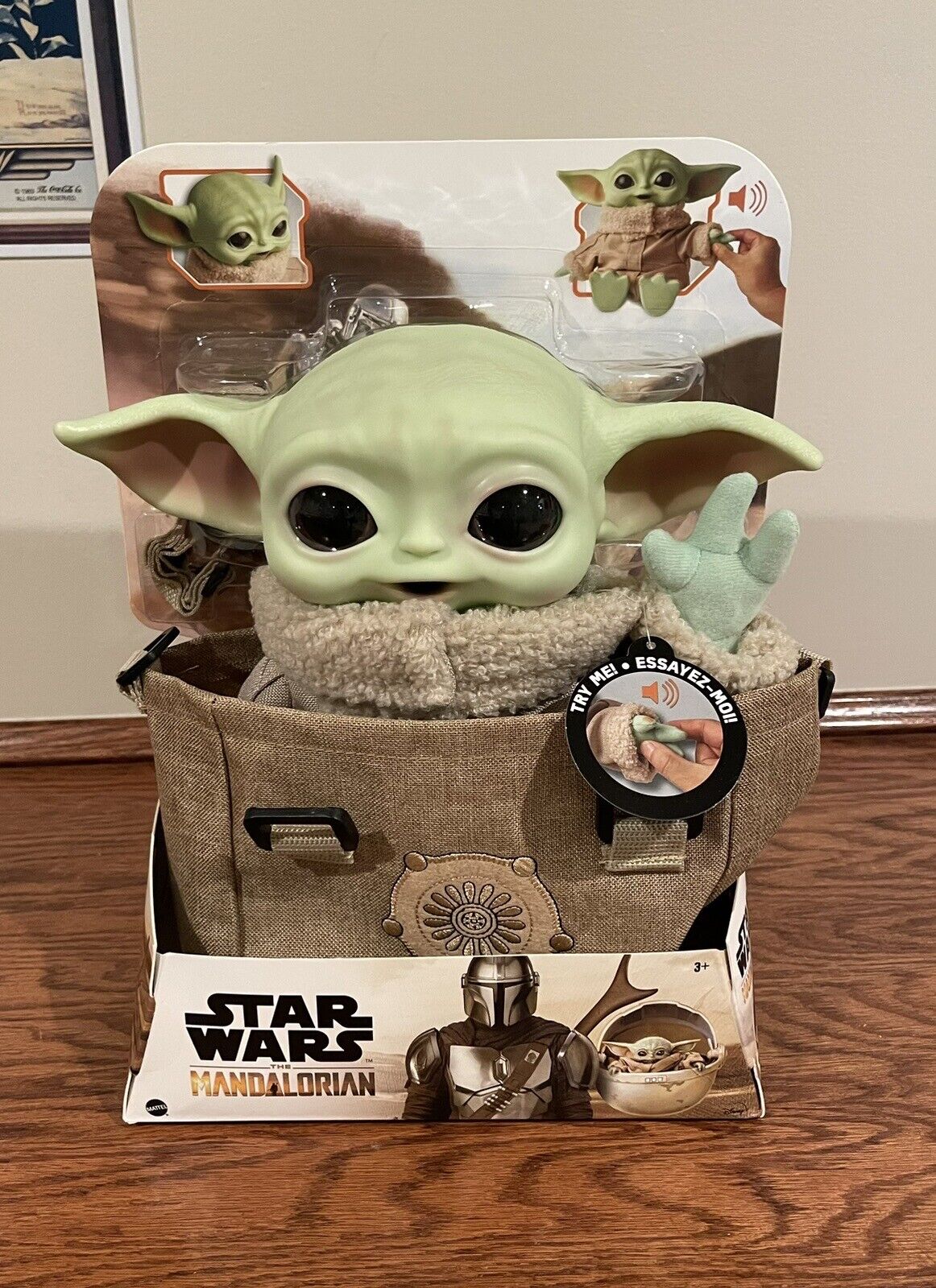 NEW Star Wars Mandalorian The Child Baby Yoda 11” Premium Talking Plush Toy, Bag